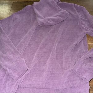 Negative Space Purple Hooded Sweater